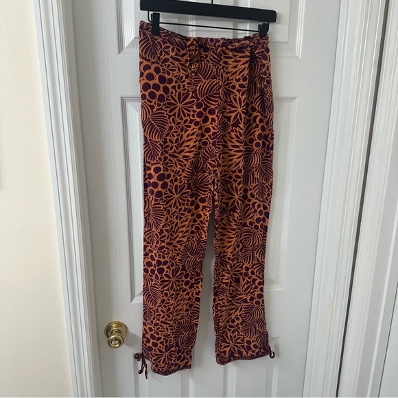 Sundance Pants Boho Colorful Casual Tie Waist Vacation Floral Hippie Size Small - Picture 3 of 6
